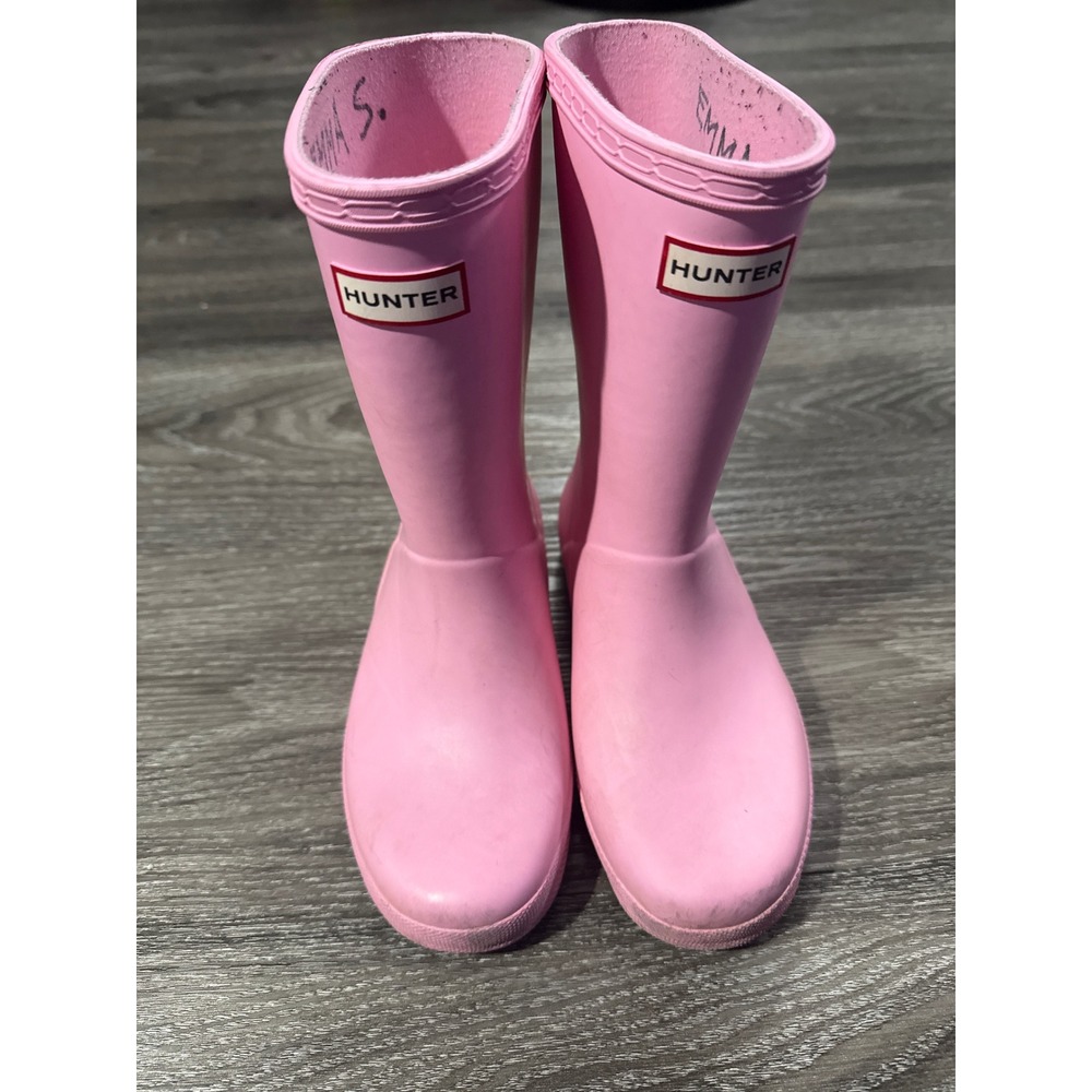 Hunter Kids First Classic Pink Waterproof Rain Boots Size 2